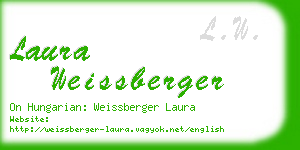 laura weissberger business card